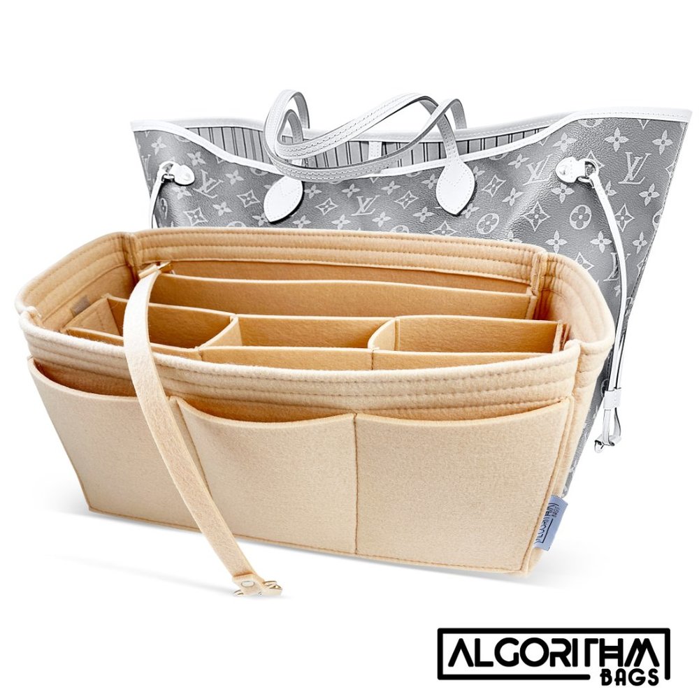 👑AlgorithmBags for Neverfull MM LV Purse Organizer Insert Beige Tan